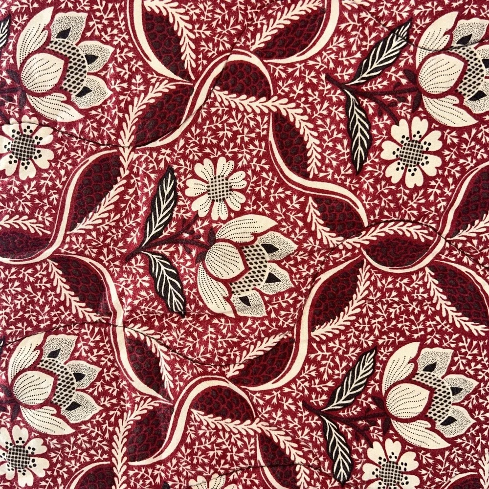 2 Quilted Handmade Table Runner Farmhouse Cottagecore Quilt Red White BlackDecor